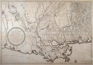 Historic map of the Lower Mississippi Valley